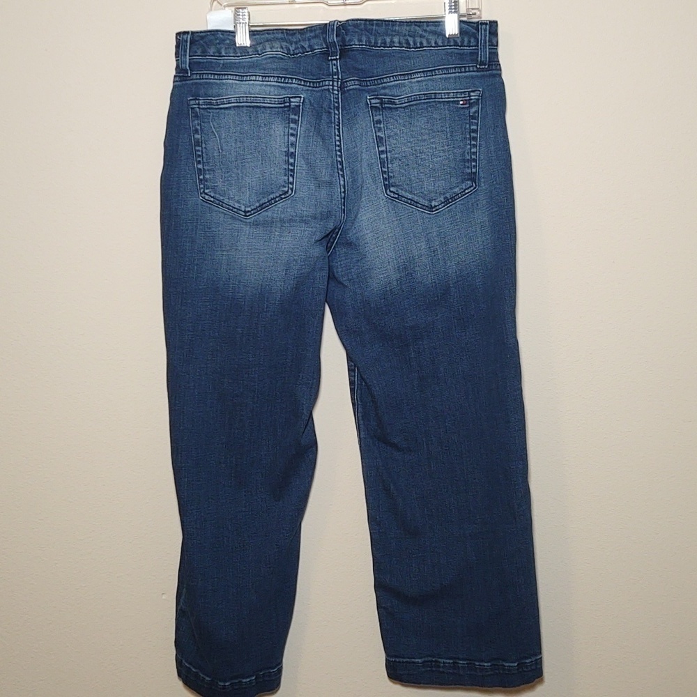 Tommy Hilfiger Women's Wide Leg Crop Jeans - Picture 3 of 11